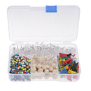 700Pcs Multi-Coloured Assorted Push Pins Drawing Cork Board Office Supplies