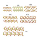 100Pcs 6-22mm Spring Clip Fuel Line Hose Water Pipe Air Tube Clamps Fastene