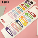 Girls Mini Metal Princess Side Hair Clip Candy Color