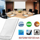 84 Inch Portable Projector Curtain Fabric Projection Screen 16:9 White For  O2G6