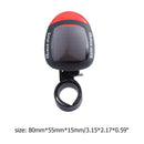 Solar Powered LED Bicycle Tail Light Bike Cycling Rear Safety Warning Lamp