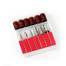 6 Pcs Nail Art Electric Drill Bits File Kit Manicure Machine Grinding Heads* OZ