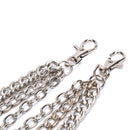3 Layers Stainless steel Men Trouser Pant Wallet  Belt Ring Chain Punk KeyringFD