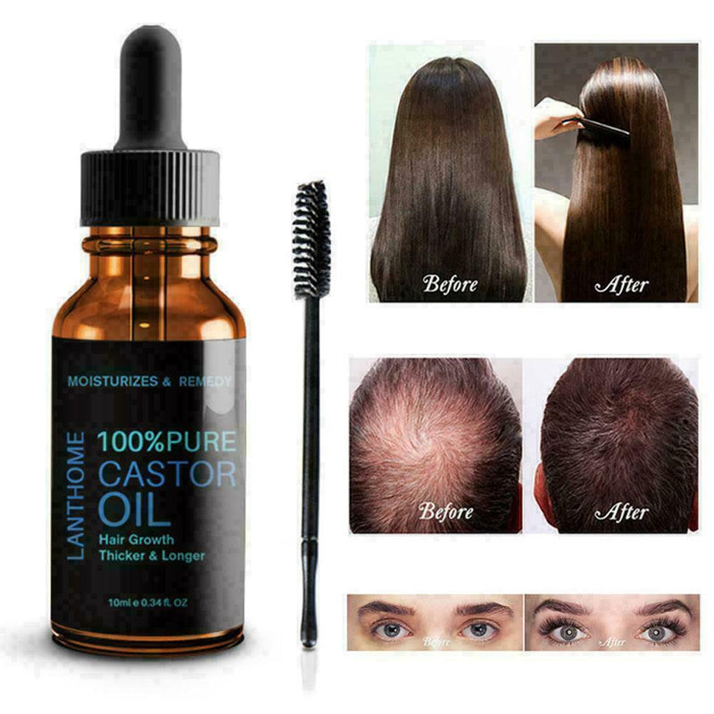 Pure Organic Castor Oil Eyelash/Eyebrow Enhancer Growth Serum 100% Natural Favor