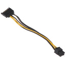 SATA Power Cable 15 Pin To 6 Pin PCI-E Sata Graphics Converter Adapter Cable Hn