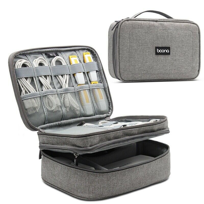 baona Portable Travel Case Cable Organizer Clips Electronic Accessories Sto C4K7