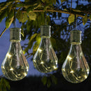 Solar Rotatable Outdoor Garden Camping Hanging LED Light Lamp Bulb Waterproof~