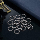 10Pcs 10mm Keyring Blanks Metal Alloy Keychain Key Rings- Split Fob R6Z9 I9D7