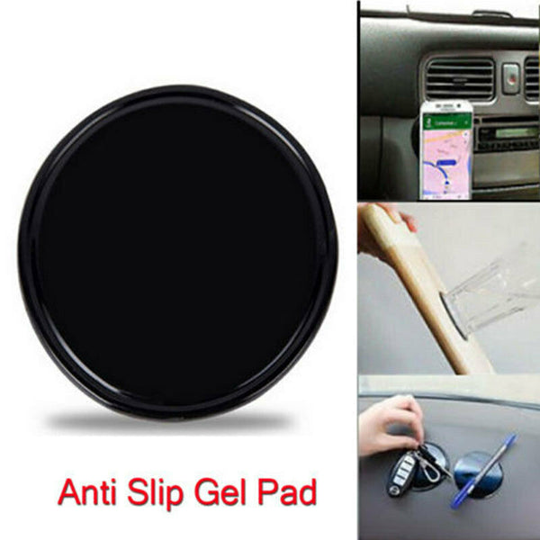 Black Silica Gel Magic Sticky Pad Cell phones Anti Slip Non Slip Mat for i JFT