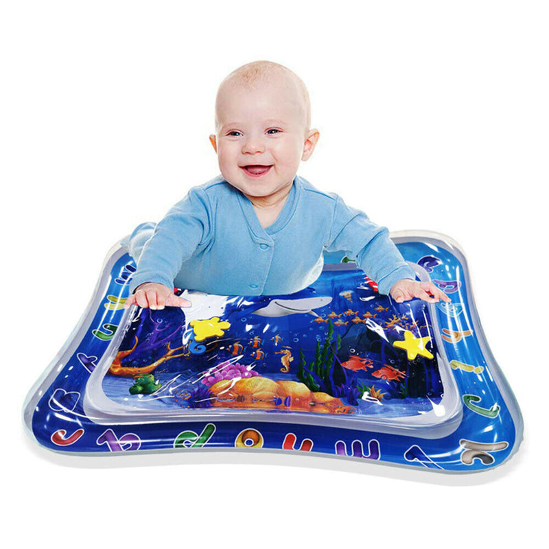 Ocean Fish Baby Inflatable Patted Pad PVC Crawling Water Cushion Play Mat
