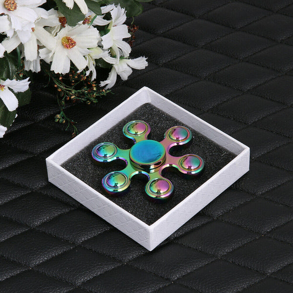 otation Time Long Tri-Spinner Fidget Funny Toys Metal EDC Fidget Spinner Ha #gib