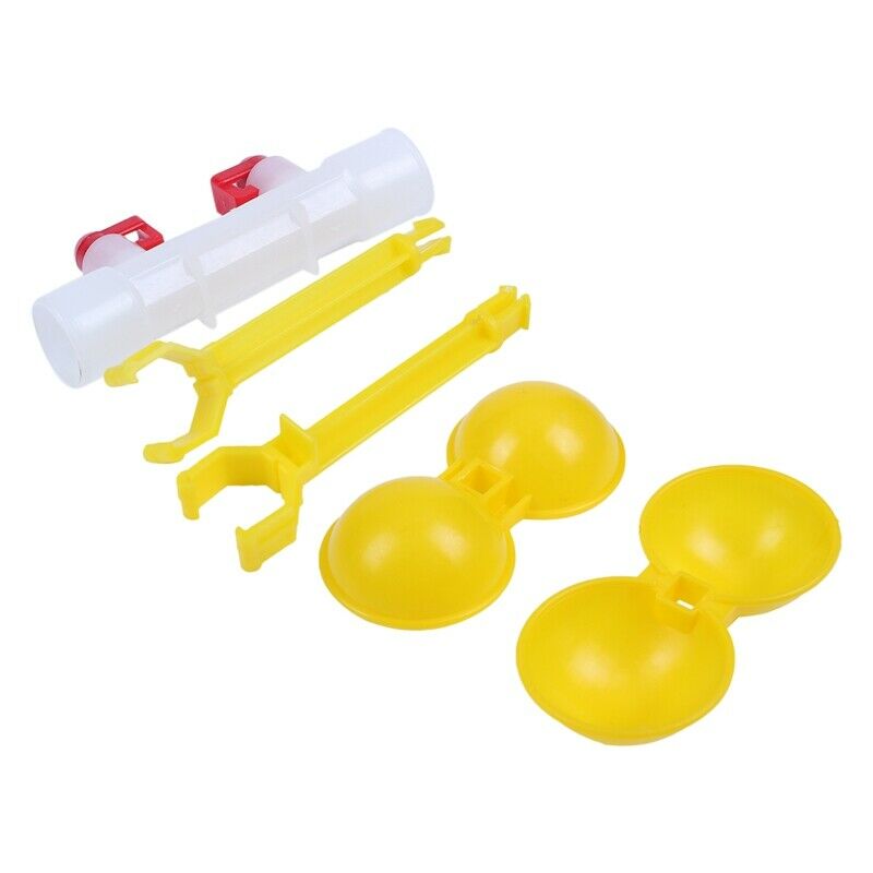 25 Pcs Chicken Double Nipple 25Mm Hanging Cups Chicken Waterer Ball Nipple