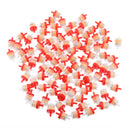 100PCS 1/4" 6mm Universal Motorcycle Hose Inline Fuel Gas Filter - Orange