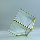 Geometric Glass Flower Pot DIY Terrarium Container Tealight Candle Holder