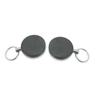 2 pcs Metal Retractable Retracting Card Holder Clip Key Split Ring Pull O AWS