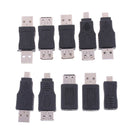 10pcs Different Types OTG USB Male to Female Micro USB Mini Adapter Converter-OZ