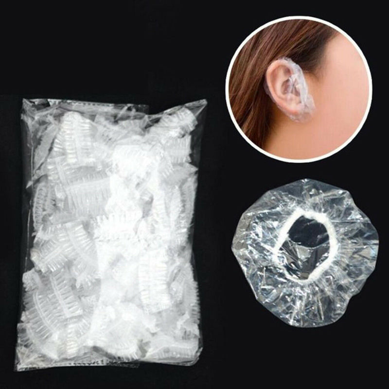 100pcs Disposable Salon Ear Cover Protection Hair Dye Styling Tool AccessoriesTE