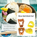 2pcs Cartoon Bear Chicken Shaped Rice Sushi Molds Suits Kid DIY Cake Cookie Tool