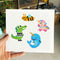 DIY Full Drill Round Cartoon Animal Diamond Painting Xmas Children Stickers