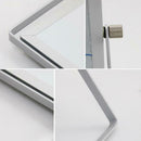 Dry Erase White Board Handheld Desktop Writting Board Aluminum Alloy Frame 360