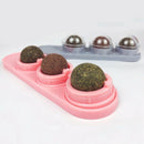 Rotated Catnip Treat Cat Ball Sugar Energy Snacks Pet Catnip Lick Ball Self
