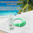 1 Set Outdoor Hand Dispenser Bracelet with Empty Squeeze Bottle (Green) A