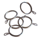 28 pcs Satin Nickel 1.5-Inch Inner Diameter Curtain Rings with Eyelets, Fit J3L4