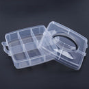 Large Plastic Grid Craft Beads Jewellery Storage Organiser Compartment Box