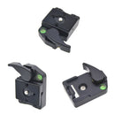 3Pcs Quick Release Plate Clamp Adapter for Manfrotto 200PL-14 323 RC2 Tripod