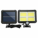 Waterproof 128 LEDs Solar Power COB Motion Sensor Wall Light Outdoor Garden Lamp