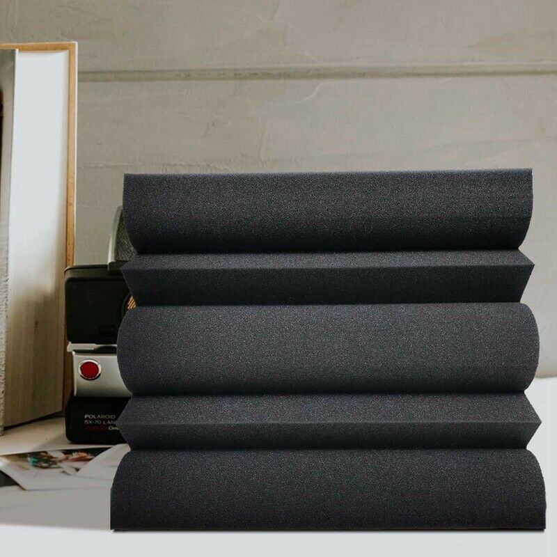 4 pcs Corner Bass Trap Acoustic Panel Studio Sound Absorption Foam 12*12*24