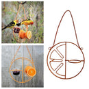 Iron Bird Feeder Hanging Feed Support Hanging Coating for Garden Accessory