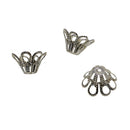 100Pcs Alloy Filigree Flower Spacer Bead Caps DIY Beading Jewelry Findings