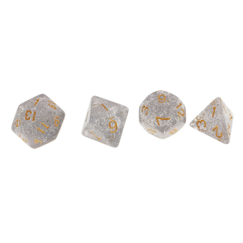 6X 7-Die Polyhedral Dice 16mm for  DND RPG Board Games