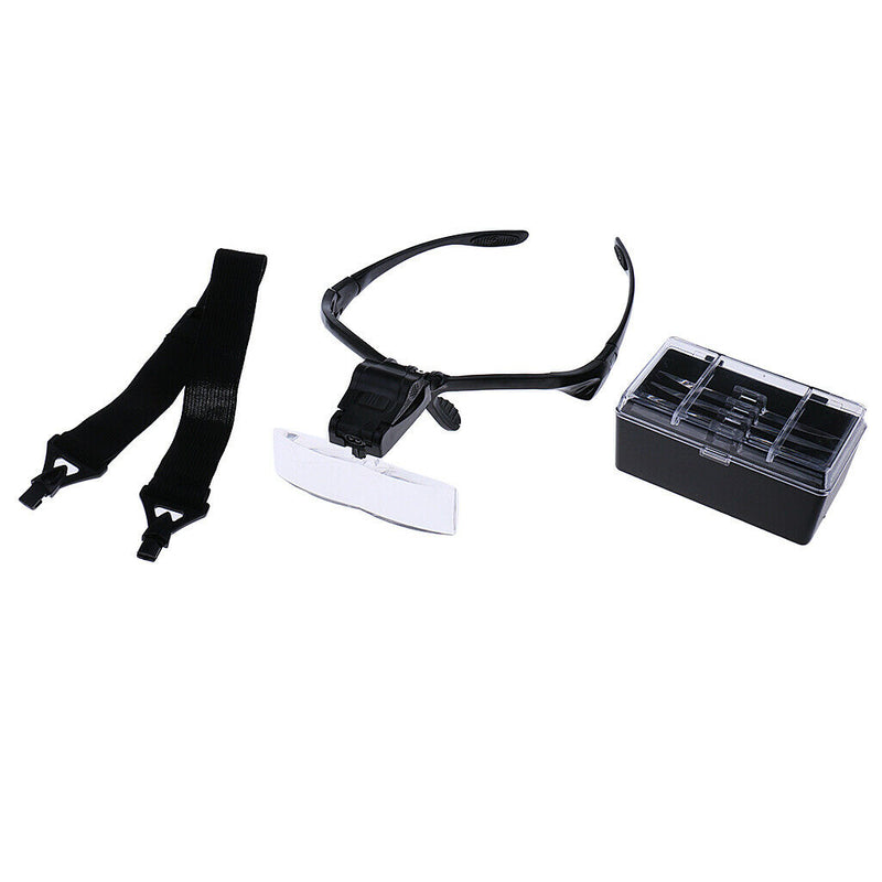 1.0/1.5/2.0/2.5/3.5X Lens Glasses Magnifier Lens with LED Illuminated Light