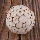 Simulation Wooden Shapes Styrofoam Foam Ball Home Decoration Ornaments 7cm
