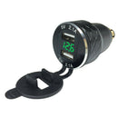Motorcycle ATV Charger DC5V fits For Triumph Tiger 800 XC Hella DIN to Dual USB