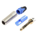 4pcs 6.35mm 6.5mm Jack Male Plug Stereo Connector Adapter for Microphone