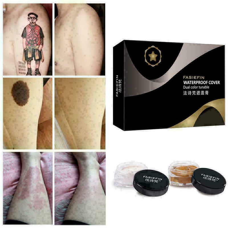 Tattoo Cover Up Skin Scar Birthmark Concealer Waterproof Spot Hide New Make U4E2