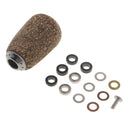 DIY Wood&Metal Handle Knob Tackle for D- Baitcasting Spinning Fishing Reel B