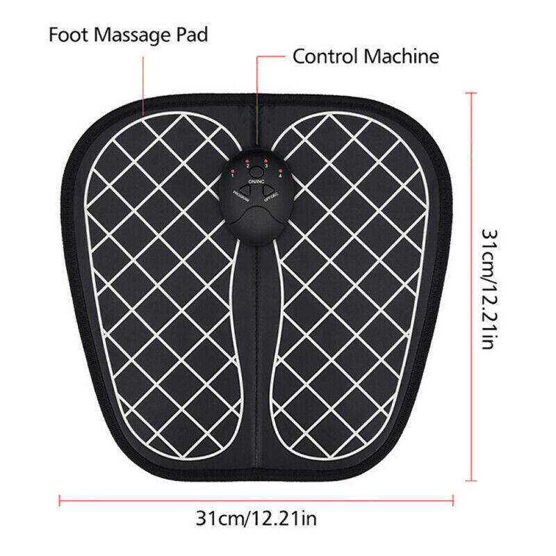 Electric EMS Foot Massager Feet Relax Deep Kneading Shiatsu Toe Pain Massage New