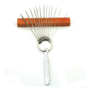 Guitar Bridge Saddle Nut Files Set - 13 Size Needle Files with Circular Cro B3M4