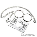 3pcs/Set Daddy Girl Mama Pendant Love Necklace+2 Key Chains Jewelry Gifts