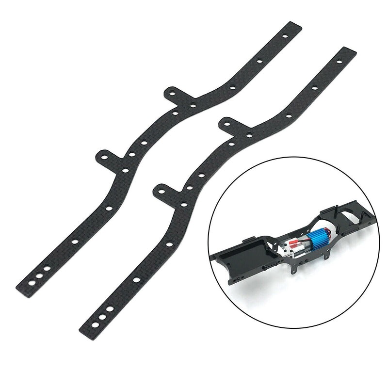 2pcs Carbon Fiber Main Frame Rails for 1:12 MN D91 99S Buggy Car Spare Parts