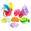 10pcs Kids Beach Toys Set Sandbox Toys Sand Toys - Bucket,Truck Rake & More