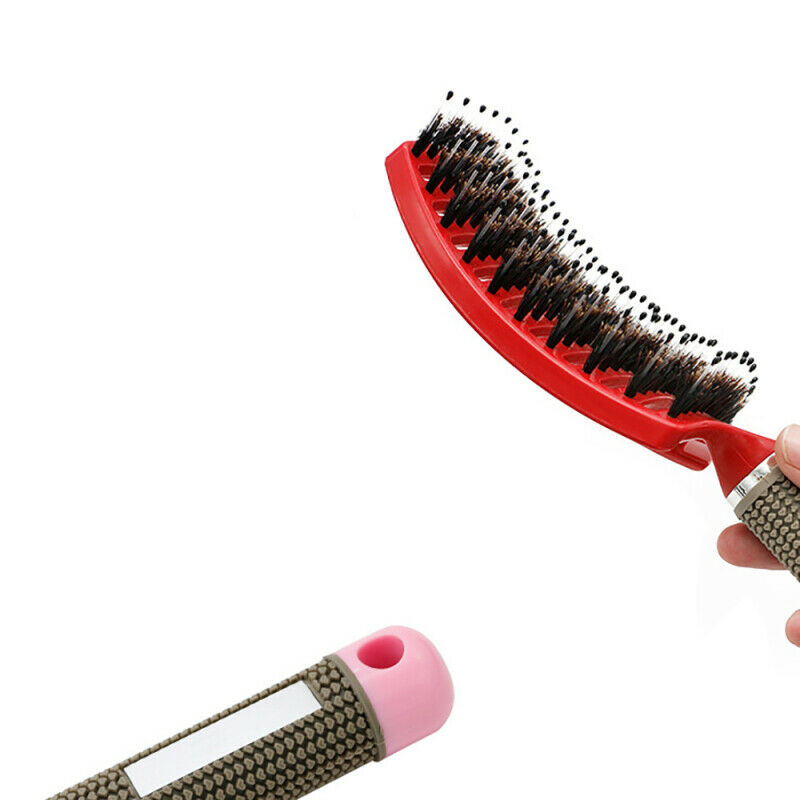 Curved Hair Rows Anti Static Vent Comb Brush Barber Hairdressing Massag PYS FJB