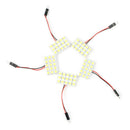 5Pcs T10 BA9S White LED 5050 15SMD Panel Interior Dome Map Reading Light BulbJ,a