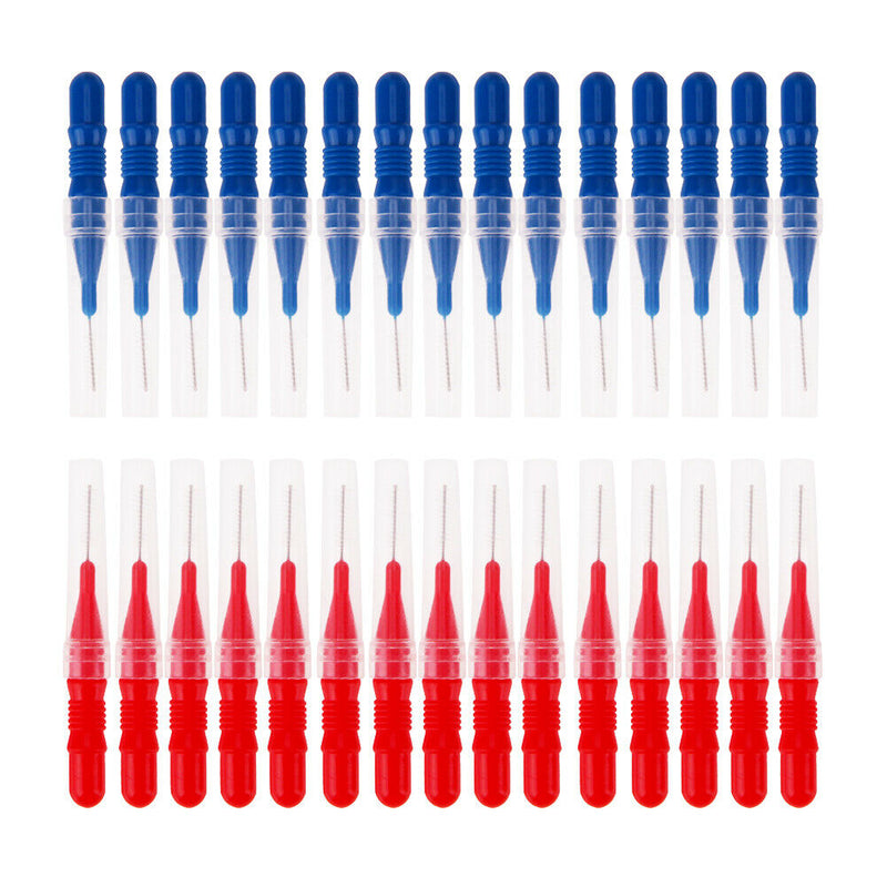 30pcs Tooth Flossing Head Hygiene Dental Care Plastic Interdental Brush Tooth