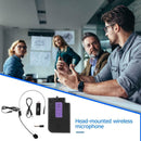 Wireless Mic Head-mounted Microphone with Receiver Transmitter Microphones