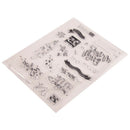 Merry Christmas Silicone Stamp Seal DIY Scrapbooking Photo Album Decorative FT